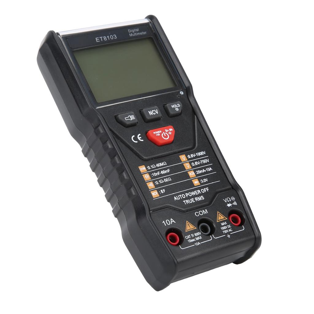 ET8103 Intelligent Multimeter LCD Backlit Display Portable Digital Voltage Tester for Outdoor