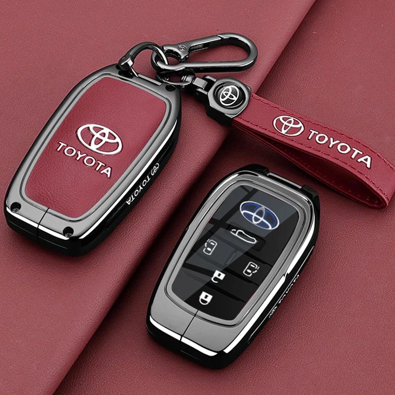 Key Fob Cover Case Compatible with 2025 2024 Toyota Sienna Highlander Corolla Crown Venza RAV4 Tacoma Fortuner Land Cruiser