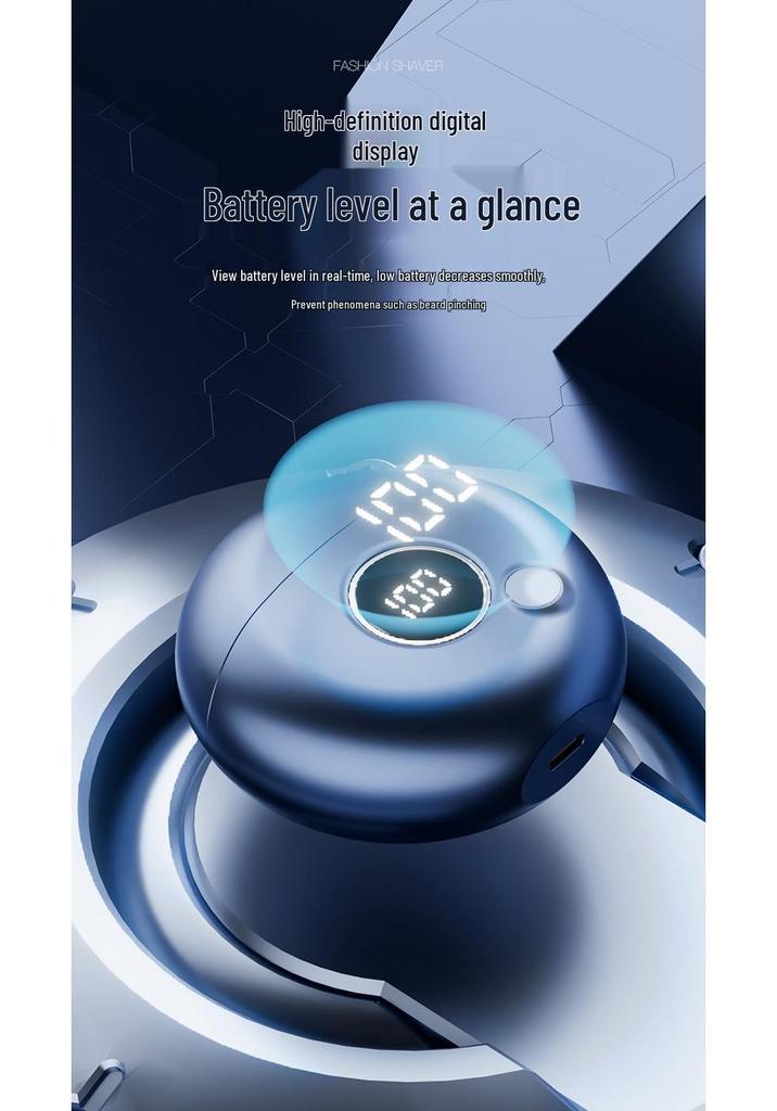 Portable Flying Saucer Electric Shaver for Men - Great Birthday Gift