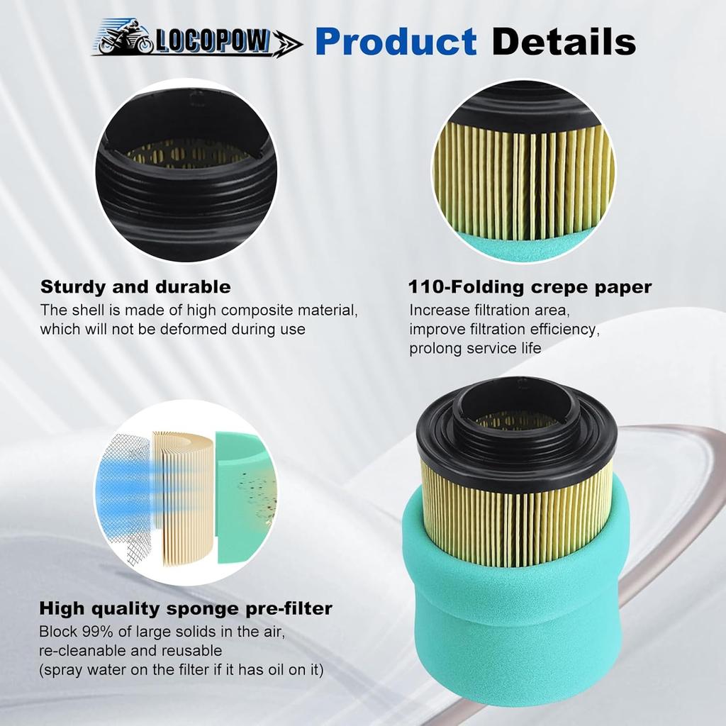 LOCOPOW 707800371 Air Filter Part For Can Am Outlander Renegade 570 450 850 650 800R 1000 1000R Max DPS XMR XT XTP STD XXC 2012 2013 2014 2015 2016