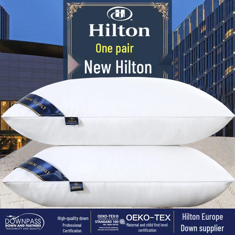 Hilton Special Five-Star Child and Adult Neck-Support Pillow 40x60cm Low Pillow белый