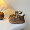 Northeastern snow cotton shoes for children, new winter style big-toed shoes for boys and girls, large children's plush shoes, non-slip