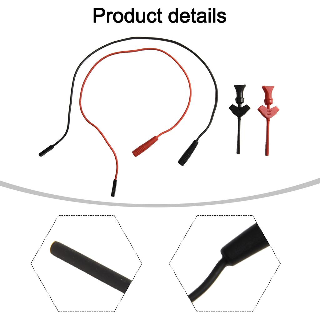 Multimeter Test Hook Clip Mini IC Hook Test Clip With Leads To 2mm Hole Socket Various Test Leads Clip Multimeters