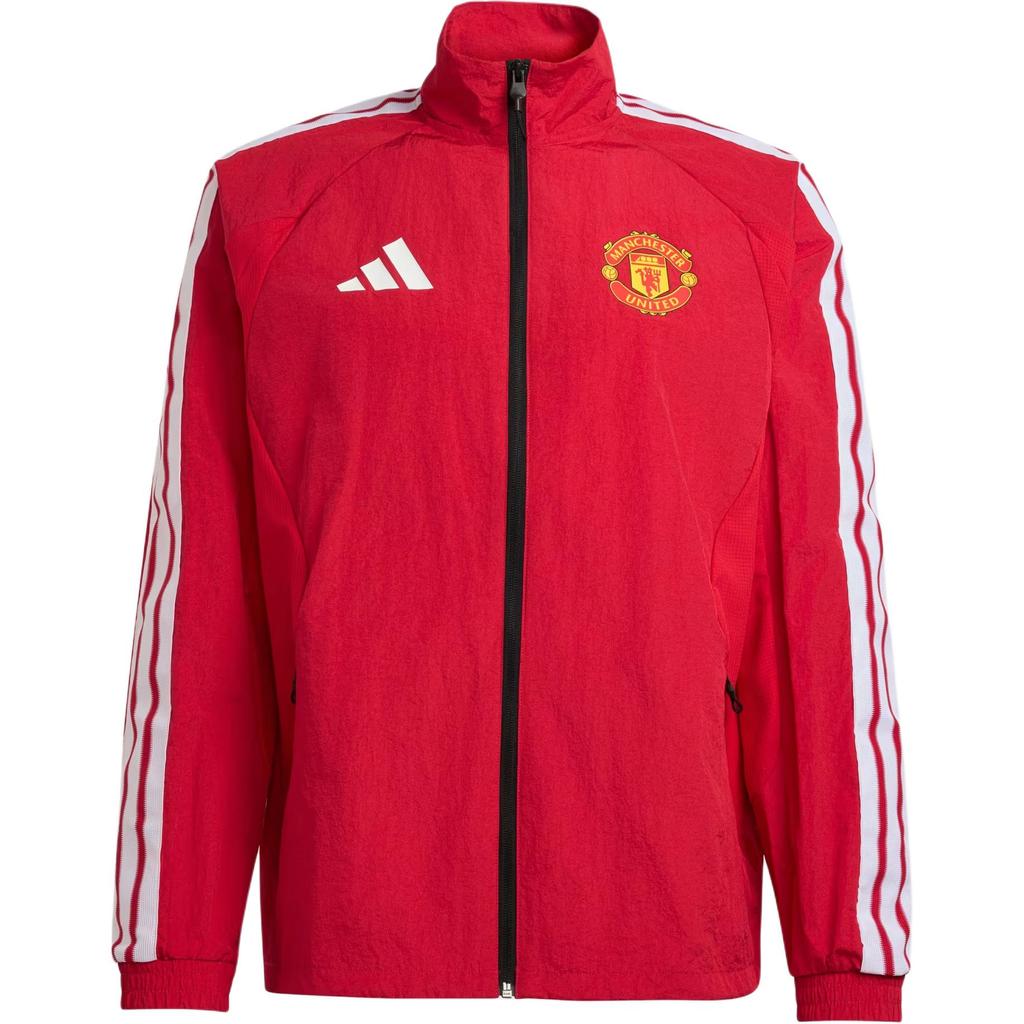 adidas Manchester United Logo Stand Collar Long Sleeve Jacket Men Jacket KV6731