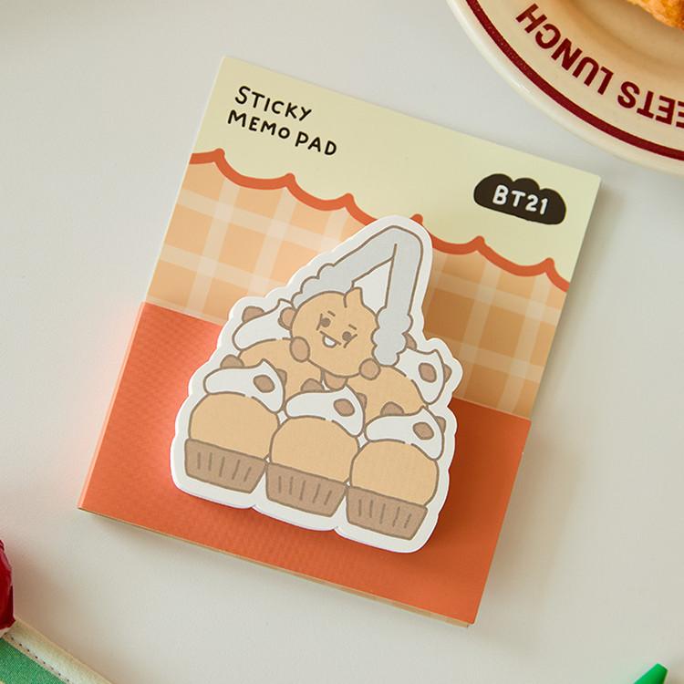 BT21 SHOOKY Bakery Sticky Memo Pad