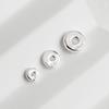 Sterling Silver S925 Geometric Bead Spacer for DIY Bracelet Making