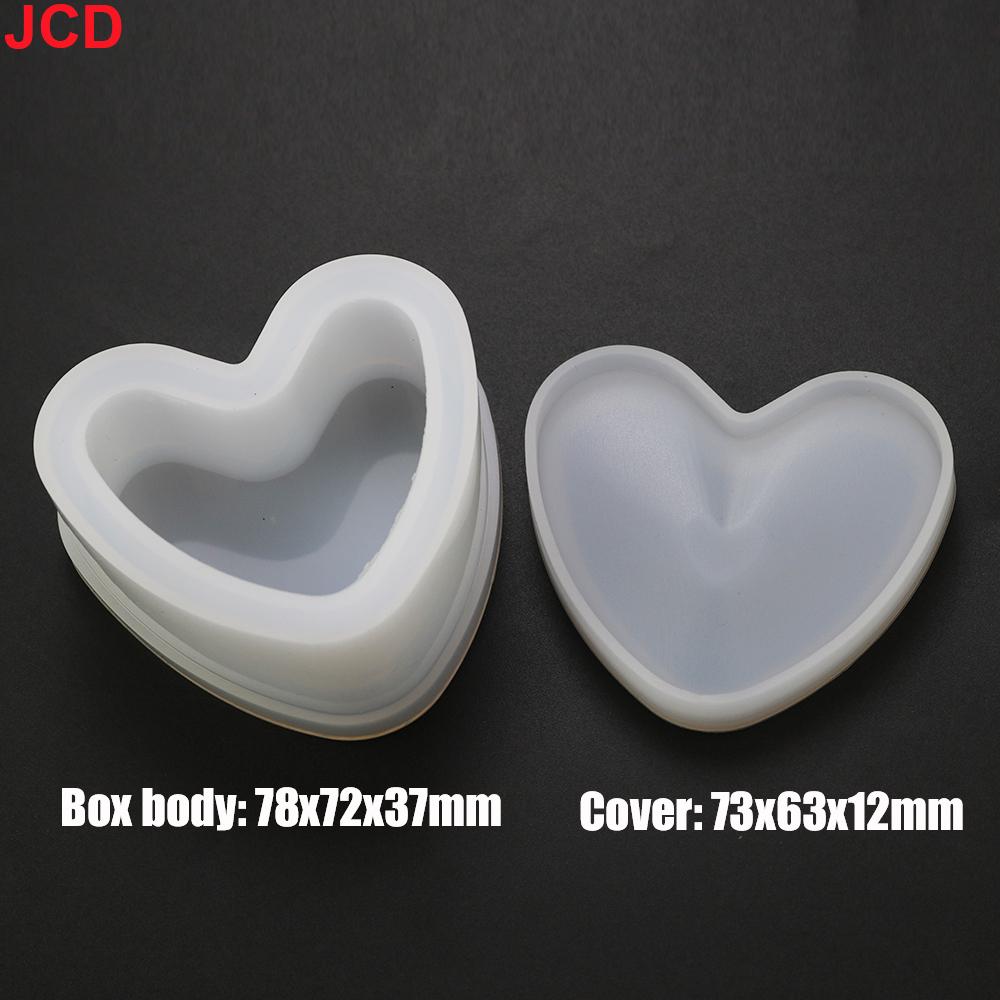 Epoxy Resin Hexagonal Crystal DIY Jewelry Box Silicone Mold Love Heart Storage Box Mold Brush Pot Resin Mold Jewelry Handcrafts