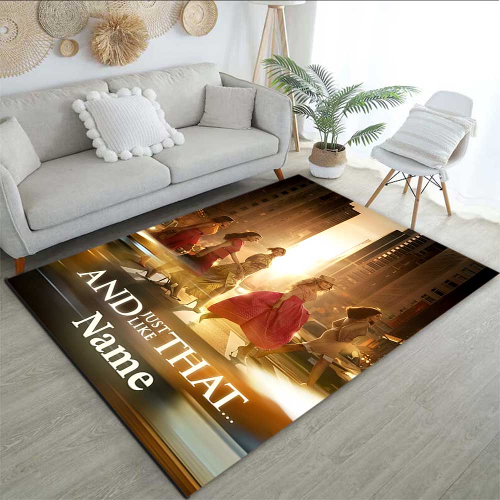 Warner Bros. Works (57) Customize Your Name Rug, Office Chair Cushion, Home Bedroom Living Room Gift.