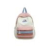 Schoolbag1011 New Small Fresh Contrasting Color Schoolbag Light Casual Outdoor Backpack Junior High School Backpack College Style