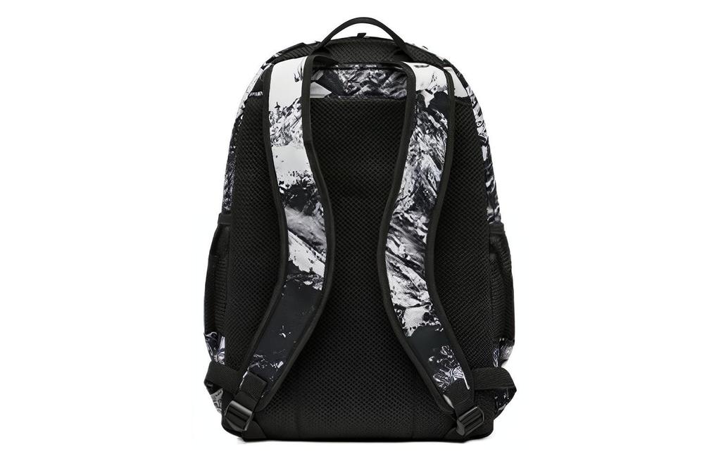 Li Ning Sports Life Collection Polyester Sports Backpack Regular Unisex Black White All Over Print ABST289-1
