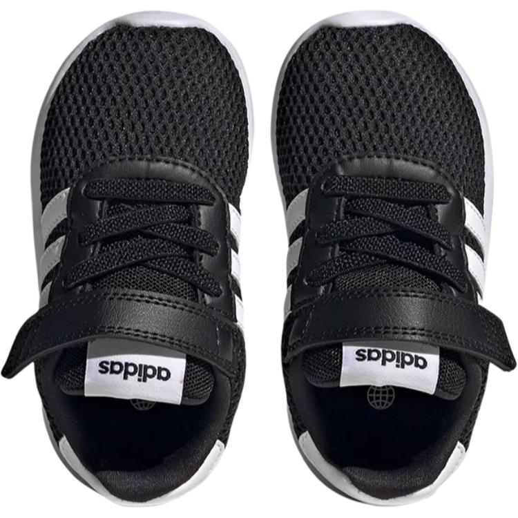 Adidas Lite Racer 3.0 Comfortable Versatile Slip-Resistant Durable Low-Top Walking Shoes Baby Shoes Black White HQ3757
