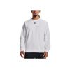 Under Armour Figurbetontes Sweatshirt für Herren mit Logo-Print, Rundhalsausschnitt und langen Ärmeln, Weiß 1379755-100