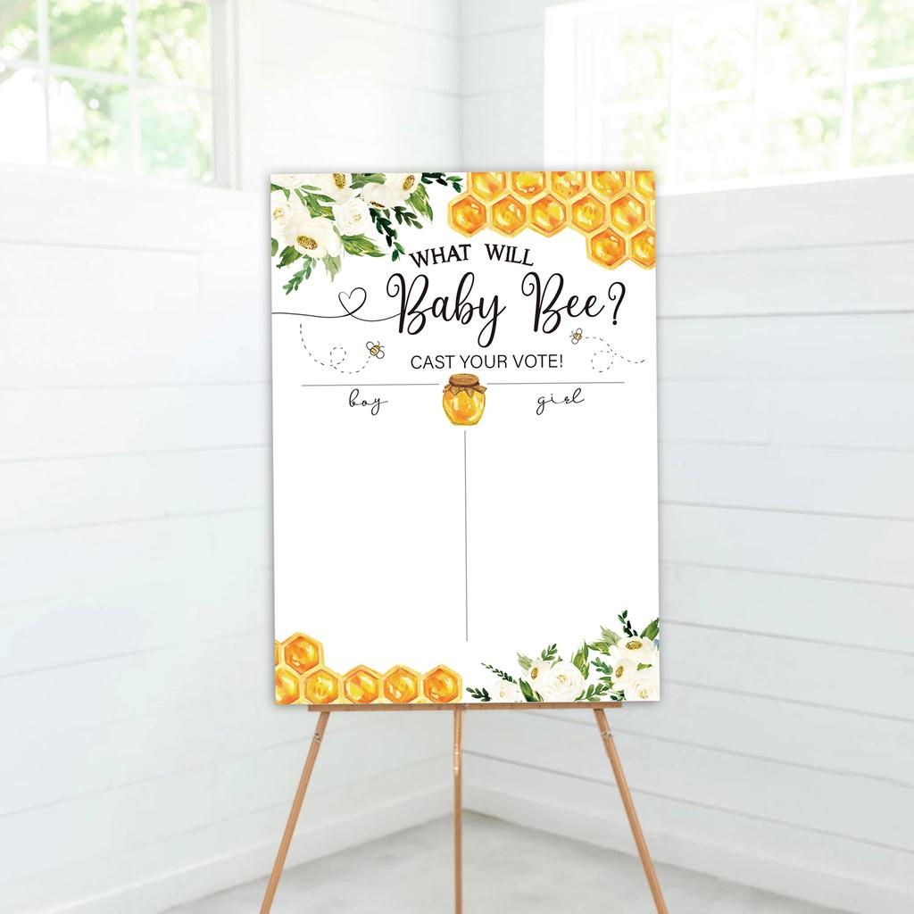 Gender Announcement Party Decorations Baby Shower Voting Poster and Stickers Boy or Girl Gender Predictions Kits