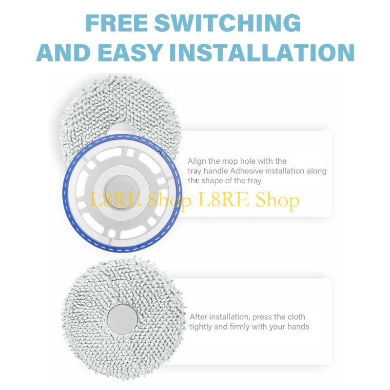 L8RE Mop Cloths Bracket Spare Part Mop Cloth Holder for T30 Accessory Replacement