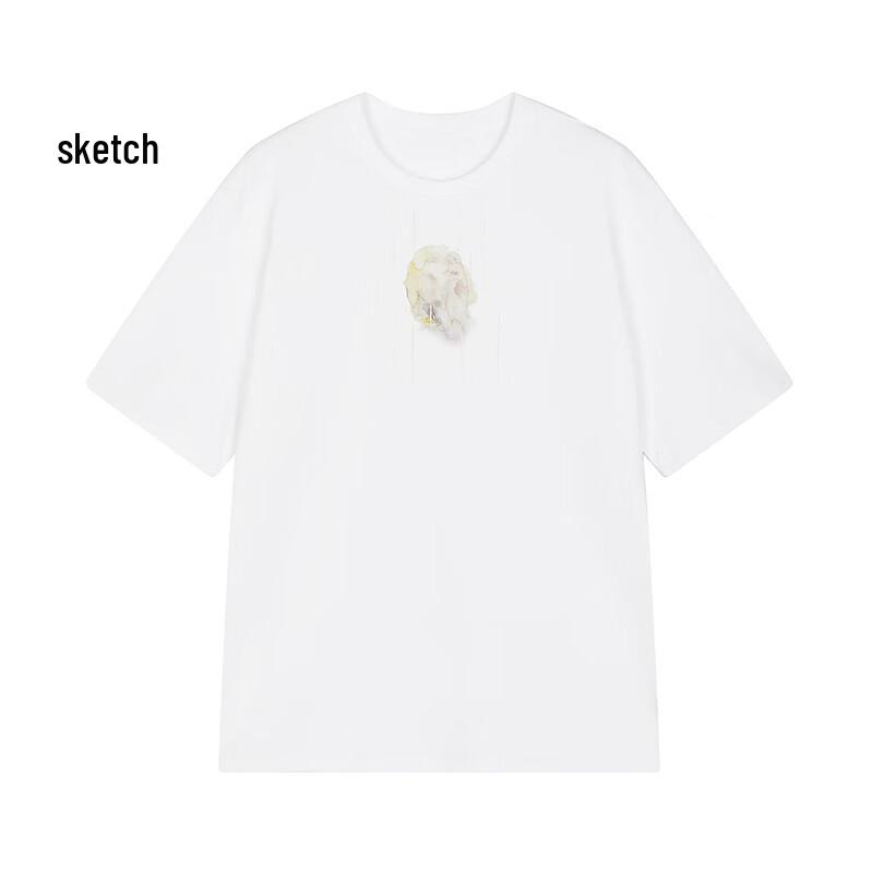 CROQUIS Men s Loose Fit Longline Short-Sleeve T-shirt M