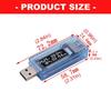 Easy Carry Small USB Power Meter with LED Display for Battery Capacity Electric Current Measurement Overload Protects