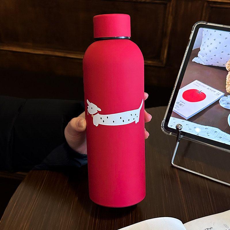 German Canim Kalse High-Looking, Large-Capacity Thermos Cup for Girls to Carry When Going Out, Portable Sports Direct-Drinking Water Cup