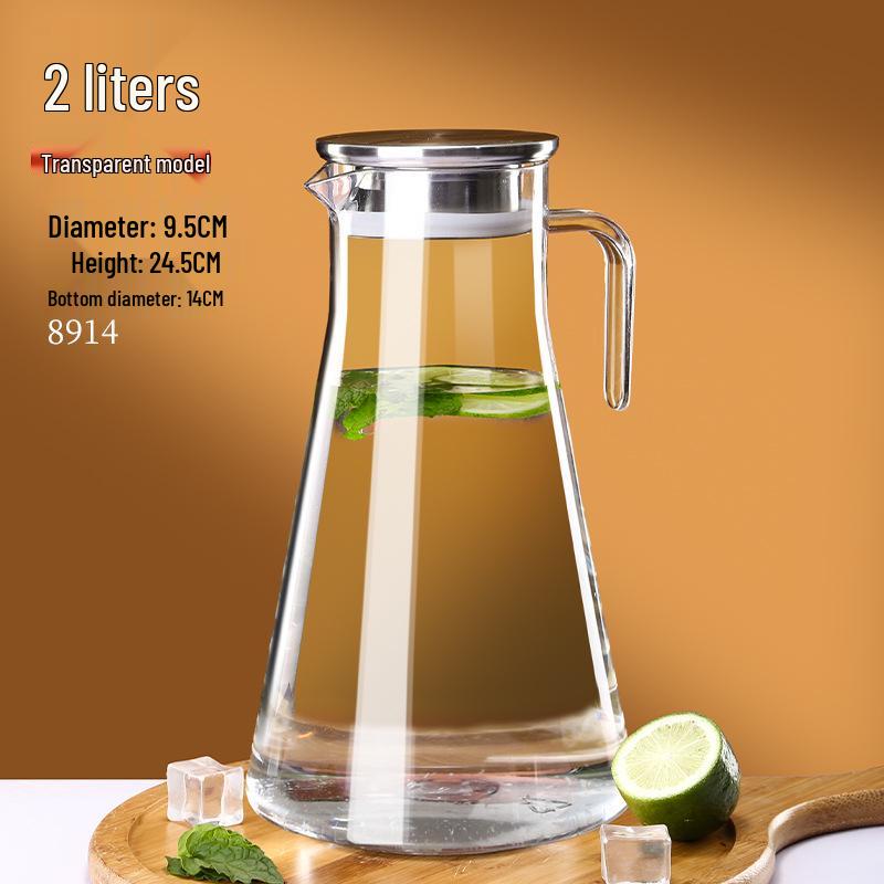 Commercial Cold Water Striped Acrylic Pitcher - Durable and Drop-Proof for Juice, Tea, Water, or Lemonade.