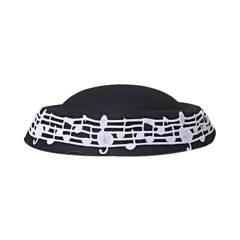Pillbox Hat Musical Note Top Hat Millinery Fascinator Base Hat for Women Casual Wear Western Fedoras Hostesses Wear