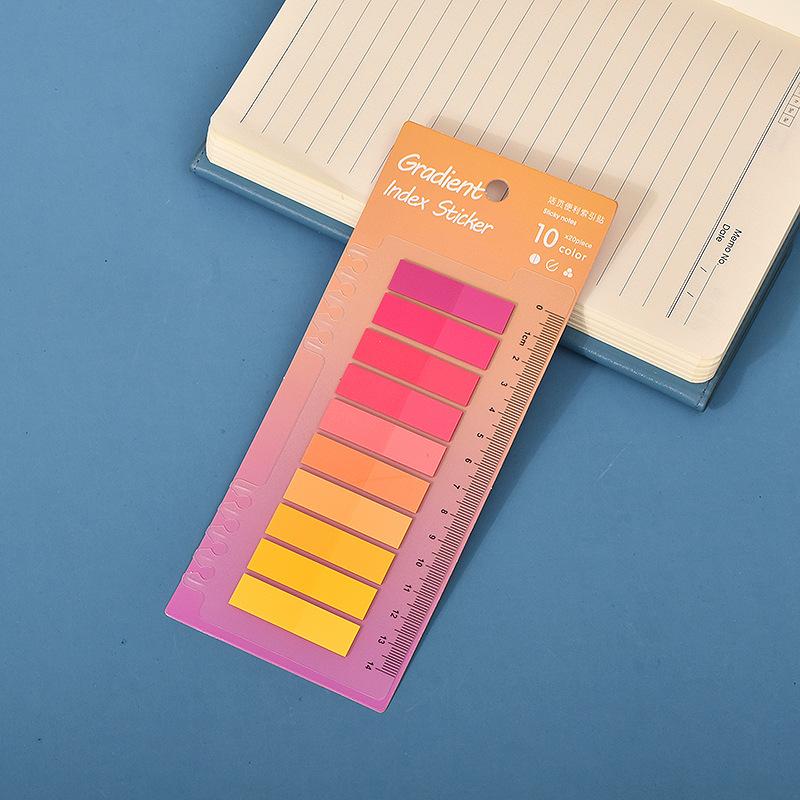 200 Sheets Creative Transparent PET Memo Pad Posted It Sticky Notes Planner Sticker Notepad School Supplies Students Stationery