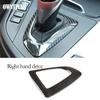 For BMW 3 4 Series F30 F31 F32 F35 2013-2019 Real Carbon Fiber Car Console Gear Shift Panel Decoration Cover Trim Stickers
