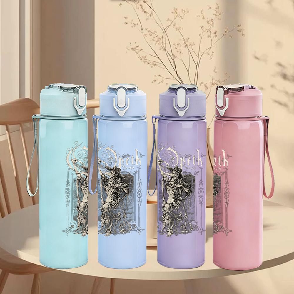 1PC Dark Forest Tree Vintage Grunge Print 750ml Portable Sports Water Bottle Leakproof Gym Outdoor Travel Drink Cup
