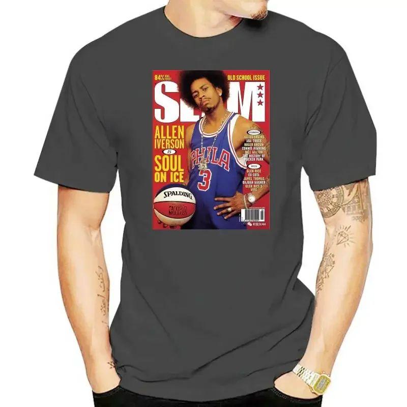2024 New Summer Allen Unisex Shirt Full Size Iverson Slam Cover T-Shirt for Fans Graphic T Shirts Men Clothing Fashion