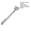 Stainless Steel Extendable Back Scratcher Portable Hard-to-Reach Areas Five-Teeth Telescoping Handle Back Scratcher Massager Tools