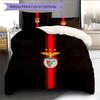 Sport Lisboa E Benfica2 Pattern Bedding Quilt Set  Home Decoration  Gift (1 * Duvet Cover + 2 * Pillowcase  Without Core)