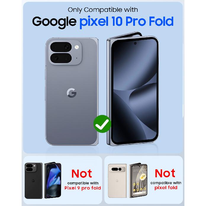 Compatible with Google Pixel 10 Pro Fold Wireless Magnetic Charging Phone Case, New Magnetic Hinge Protective Cover