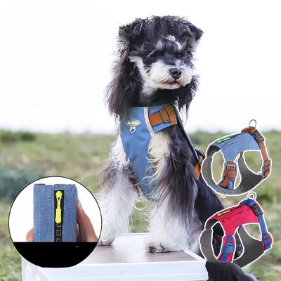 Upgraded Lightweight Dog Chest and Back Vest Style Durable Dog Chest and Back Breathable Convenient Outdoor Pet Traction Rope
