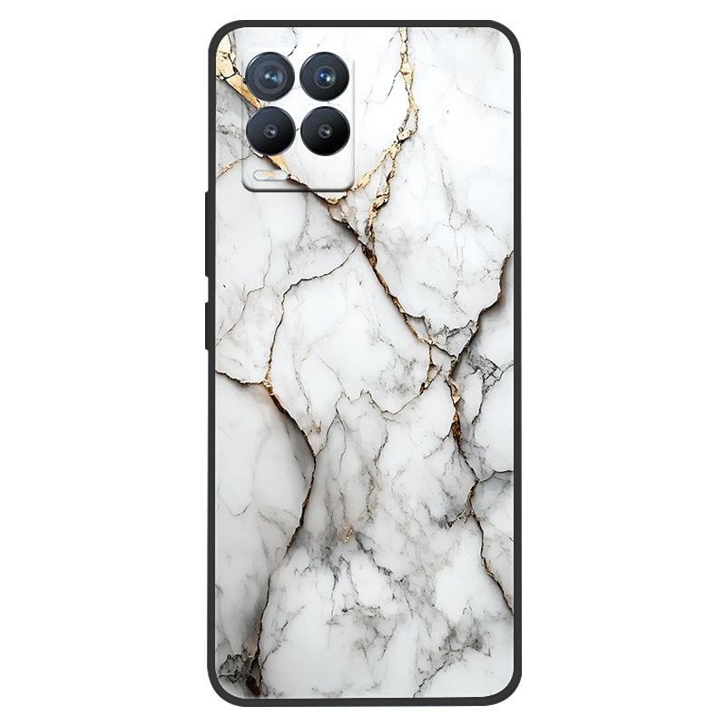

Для Realme 8 Чехол Мраморный Расписной Мягкий Матовый Силиконовый Задний Чехол Для Realme 8 Pro 8i Realme8 4G RMX3085 Полный Чехол для Телефона Милый Realme 8