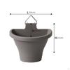 Elegant Hängande Blomkruka med Dräneringssystem - Modern Väggdekoration för Trädgårdar