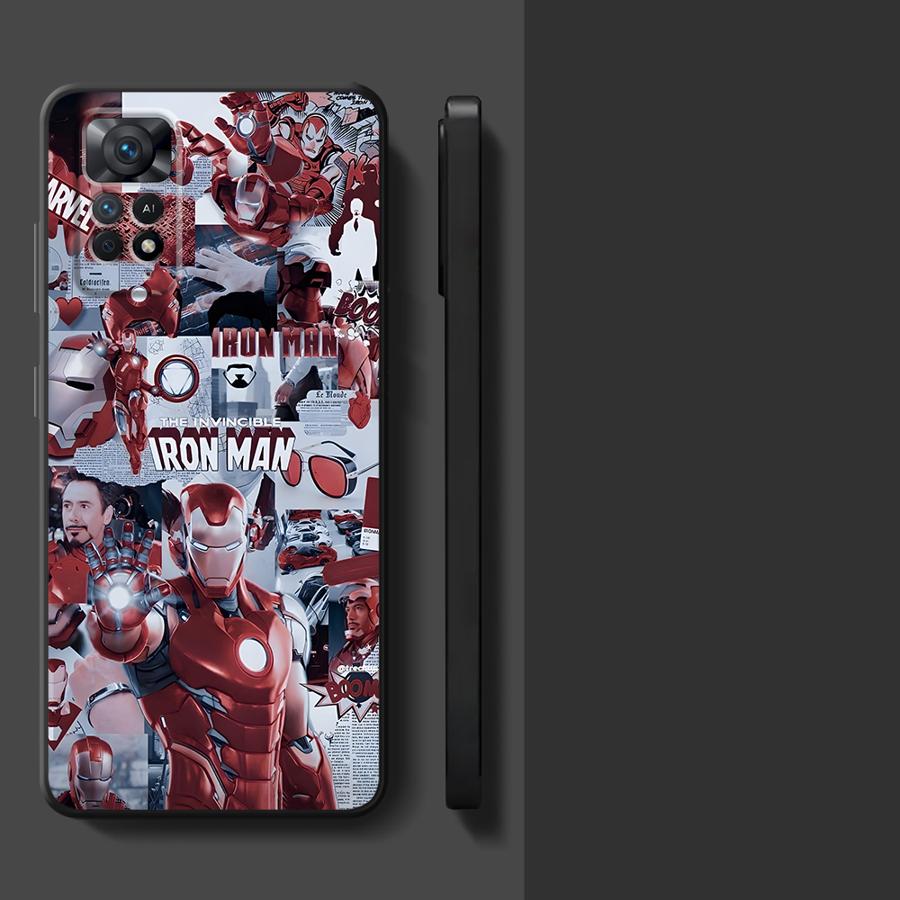 Marvel Iron Man Logo Funda Phone Cover Case for Xiaomi Redmi Note 9 7 8 11 10 10S 9S 14 12 Pro 13 Pro Plus 11s 12s