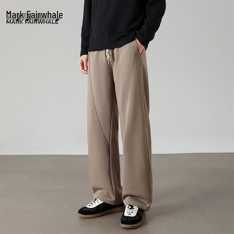 Mark Fairwhale Men's Heavyweight Curved Blade Wide-Leg Sweatpants