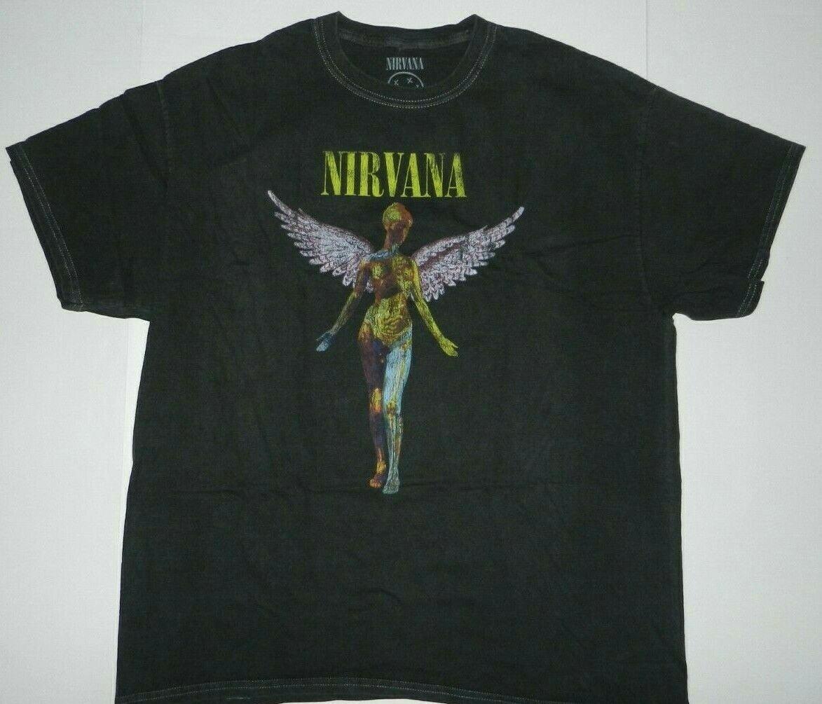26 Футболка Nirvana Band In Utero Ангел Перекрашенная Новая Унисекс Футболка XXXXL