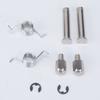 Front Footrest Replacement Set for GSX1300R 1999-2019, ABS Construction with Grooves Across Foot-Contact Areas