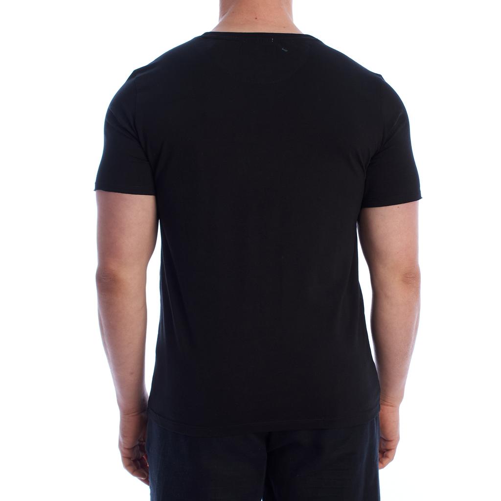 Camiseta Manga Corta Básica de Algodón HS24MTS30 para Hombre