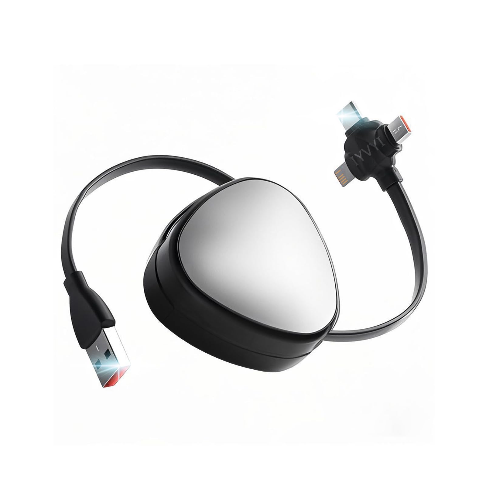 

New Model Data IYVYI Retractable Charging Lightweight and Retractable Cable for Micro Compatible with and Various Durable and Retractable [2025 Cable]