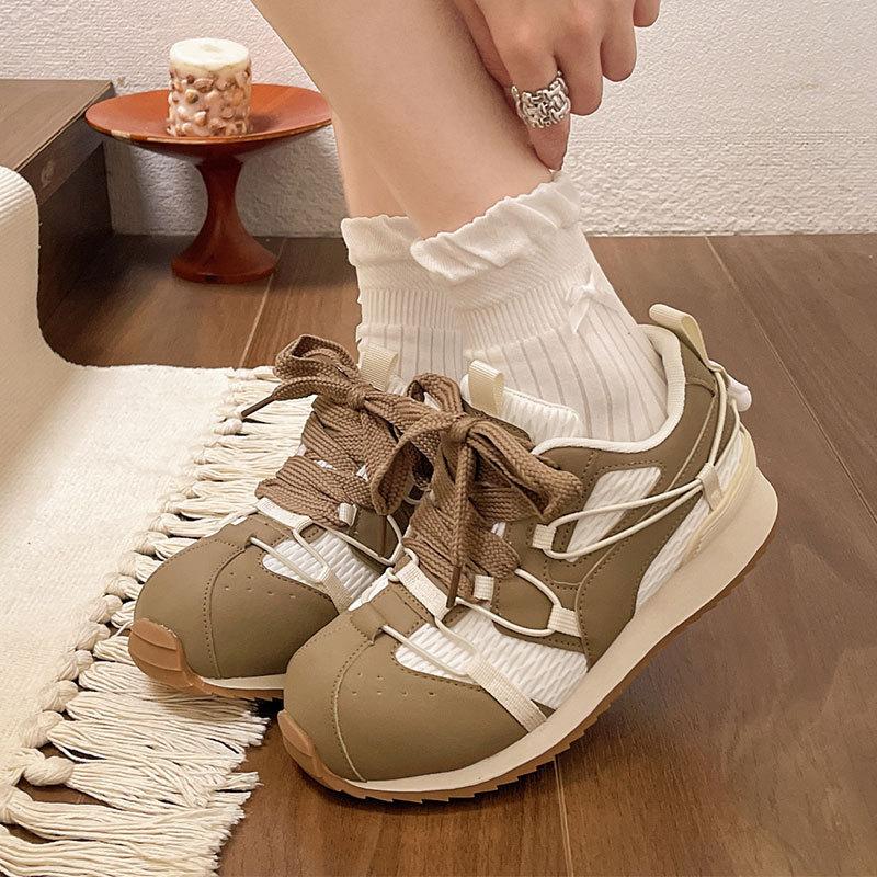 Versatile big head shoes Kapibara Forrest Gump shoes women's spring and summer 2025 new Korean ugly cute Mickey head casual shoes