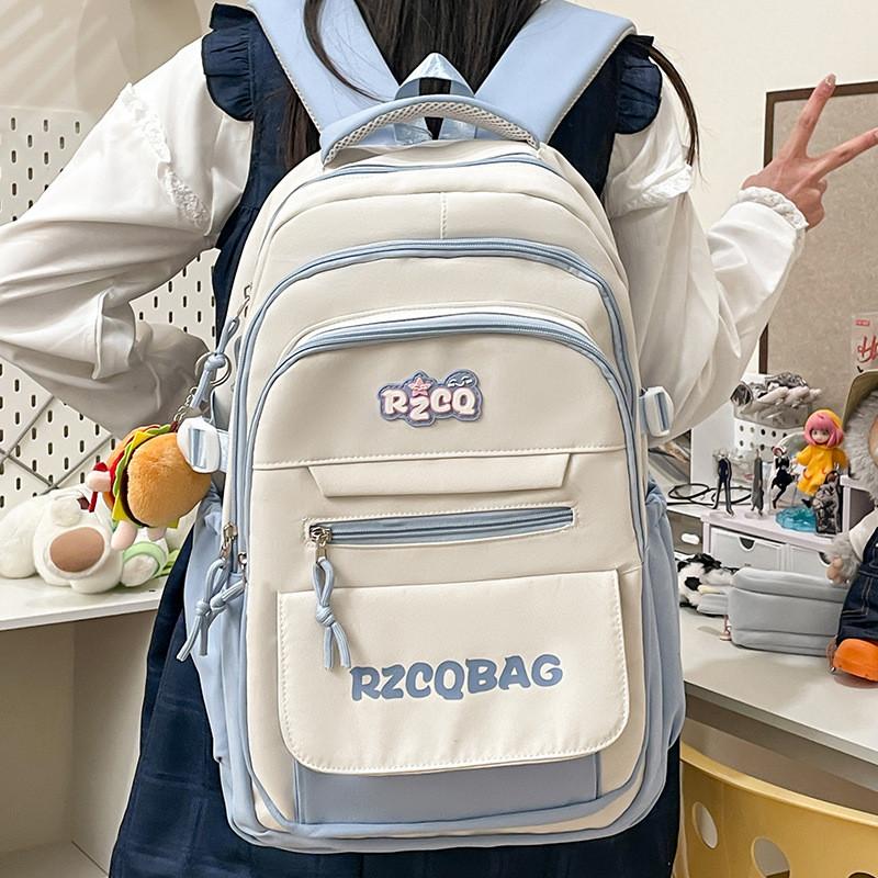 Style Student Minimalist Schoolbag Large Capacity Backpack Outdoor Bag Travel