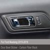 Carbon Fiber Interior Door Handle Panel Cover Trim For Ford Mustang 2015-