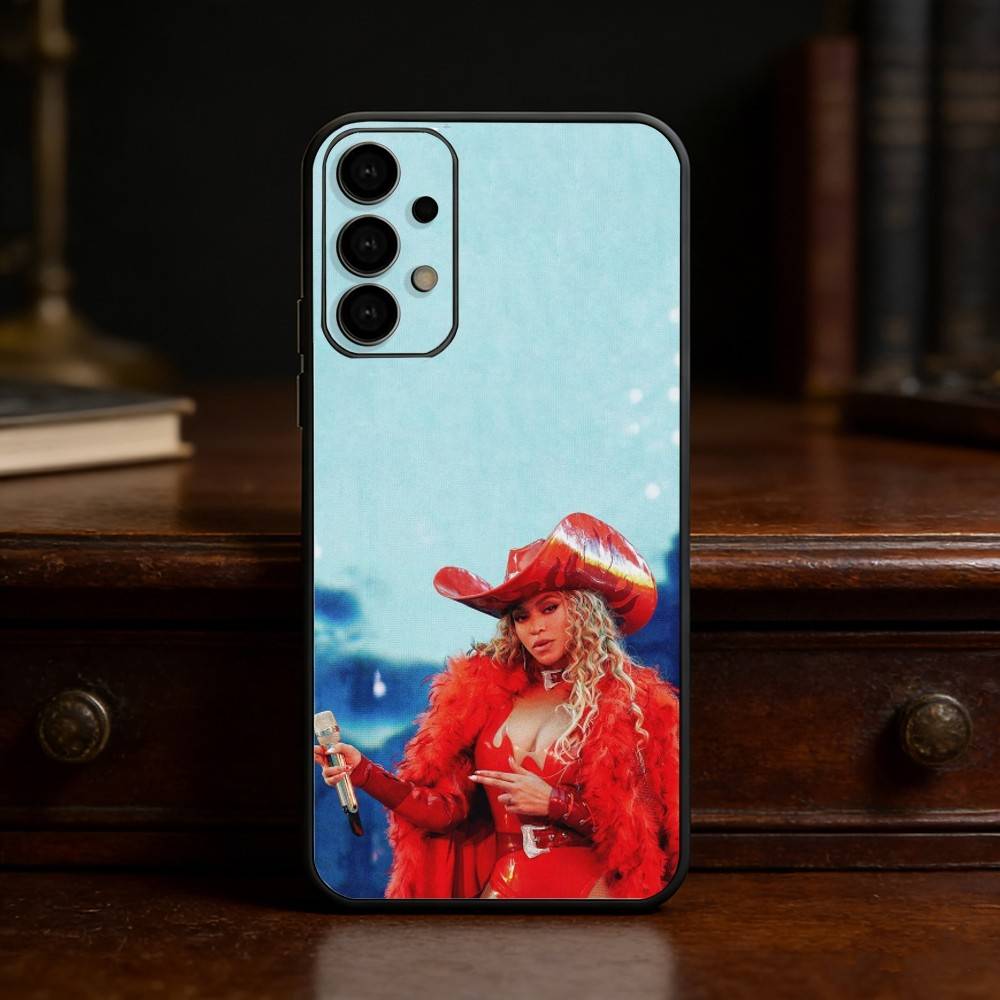 B-beyonce Cowboy Cool singer Phone Case For Samsung S25,S24,S21,S22,S23,S30,Ultra,S20,Plus,Fe,Lite Black Shell