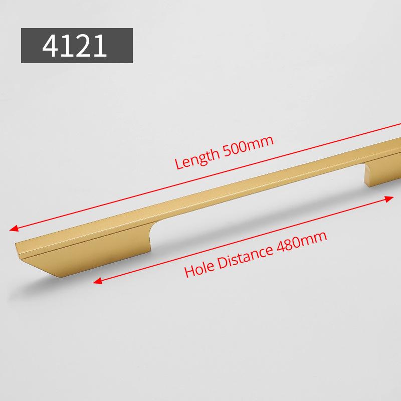 KAK Black Kitchen Handle Fashion Aluminium Alloy Cupboard Door Pulls Wardrobe Cabinet Handle Long Furniture Handle Hardware