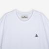 Vivienne WesTwood Unisex Logo Stickerei Weißes T-Shirt 3g010013 J001m A401