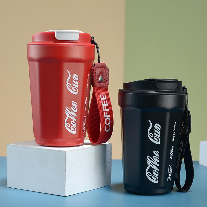 400ml Hrnek na kávu z nerezové oceli 304 Jednoduchý ležérní hrnek pro páry Vysoká estetická hodnota Vakuově izolovaný hrnek Dárek Láhev na vodu