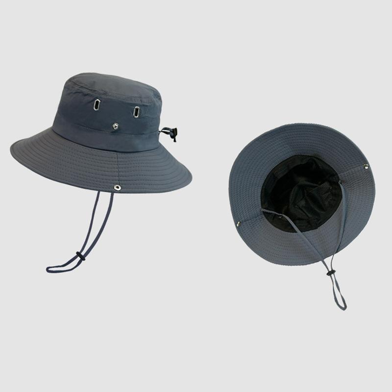 2023 Retro Mountaineering Hat Women Spring Summer Outdoor Camping Drawstring Western Cowboy Hats Simple Sunshade Fisherman Cap