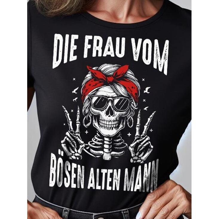 Evil Old Woman T Shirt The Ideal Gift for Trendy Grandmothers Ladies Premium