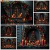 Mocsicka Christmas Tree Backdrop Photography Home Candle Wall Gift Decoration Background Props Studio Wallpaper Banner Photocall
