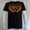 Authentic WAYLON JENNINGS Wings W Logo Slim-Fit T-Shirt S-3XL NEW